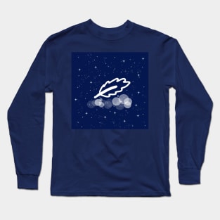 pen, feather, writing, copywriting, writer, night, technology, light, universe, cosmos, galaxy, shine, concept, illustration Long Sleeve T-Shirt